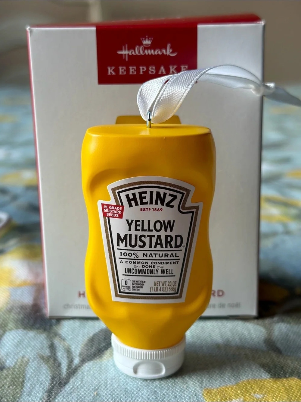 🌭 HALLMARK KEEPSAKE HEINTZ YELLOW MUSTARD ORNAMENT 🌭  NWT 🌭
